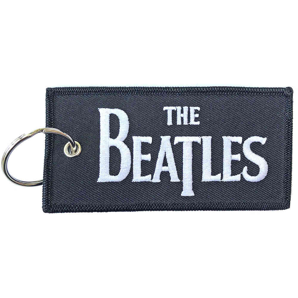 The Beatles - Drop T Logo Schlüsselring - Schwarz